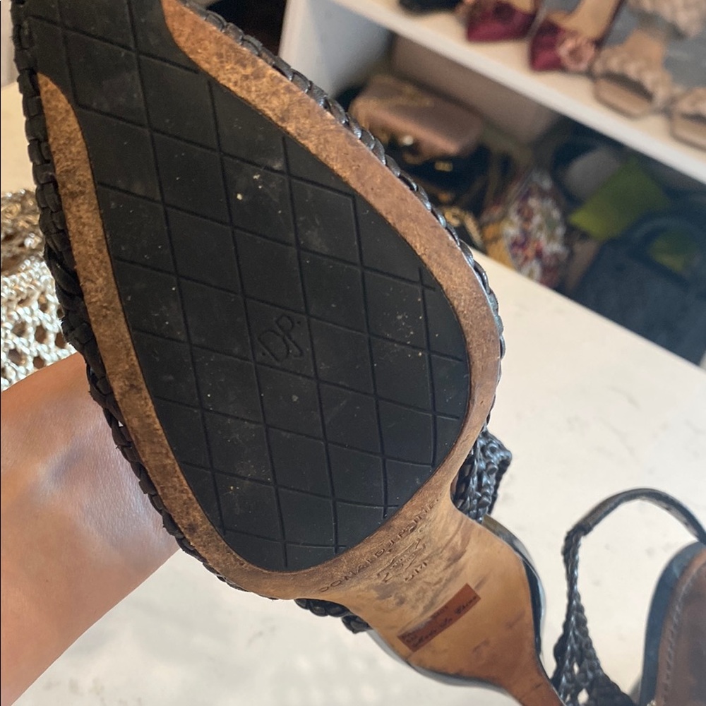 ⚡️3 for $15⚡️ bundle of Donald J. Pliner Black and Gold Heels size 5-Preloved - Picture 9 of 16